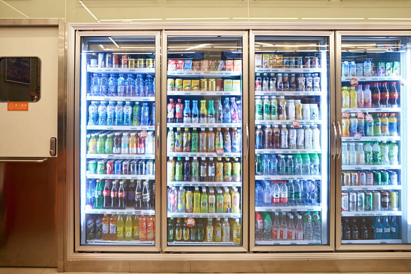 SHENZHEN, CHINA - 07 MAY, 2016: interior of 7-Eleven store in Shenzhen. 7-Eleven is an international chain of convenience stores.