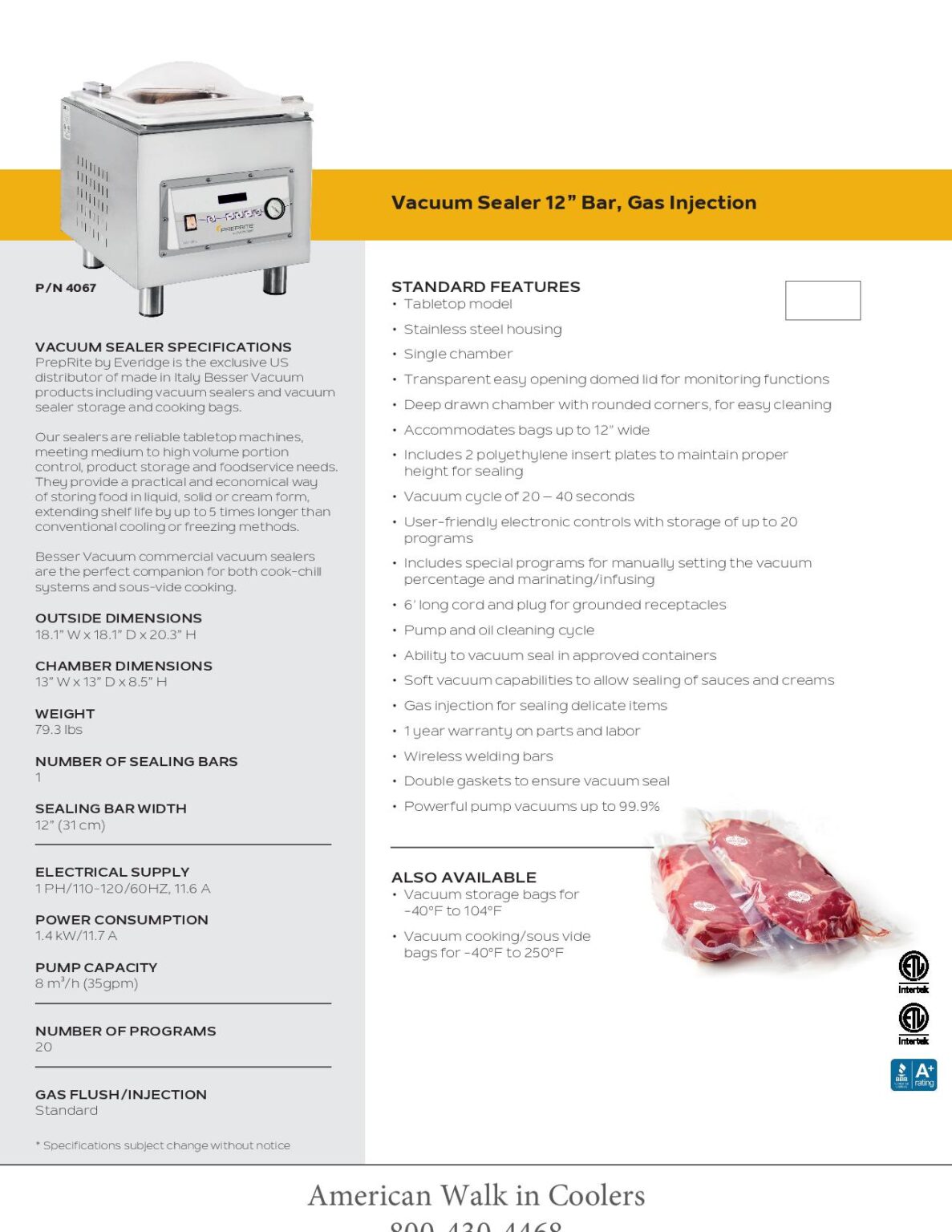 AWIC 12in Vacuum Sealer