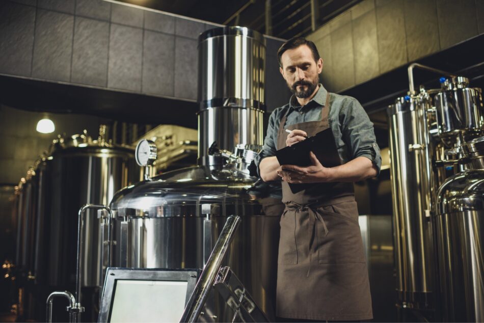 Armazenamento de refrigerador de cervejaria artesanal