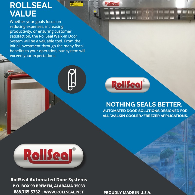 RollSeal Walk-In Cooler Door Tri-Fold Brochure