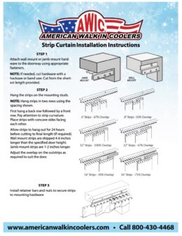 Strip Curtain Installation Instructions