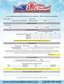 seismic info form