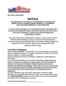 AWIC Shipping Notice