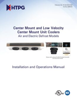 Russell-Low Velocity-Series-Center-Mount-Evap-IO-Manual