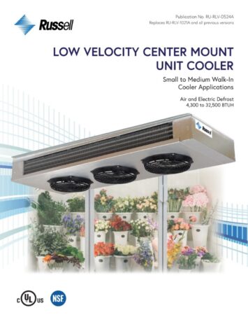 LOW VELOCITY CENTER MOUNT UNIT COOLER